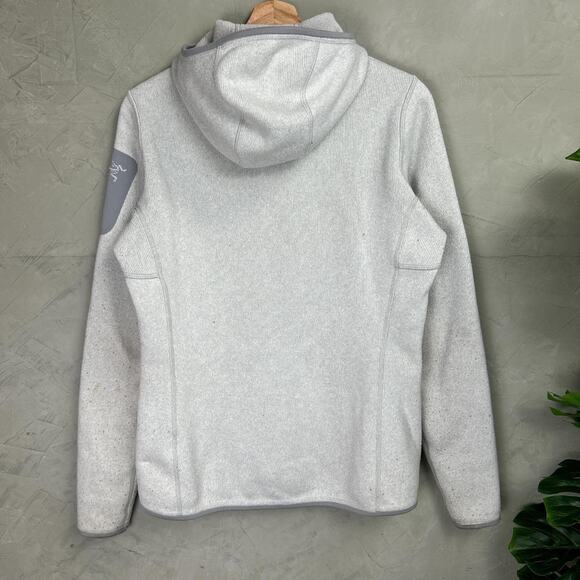 Arc’ Teryx Knit Sport Hiking Womens Medium Hoodie Zip Up Sweater - Picture 6 of 8